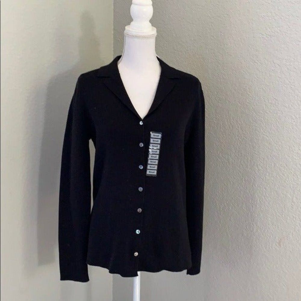 Charter Club Black Cardigan